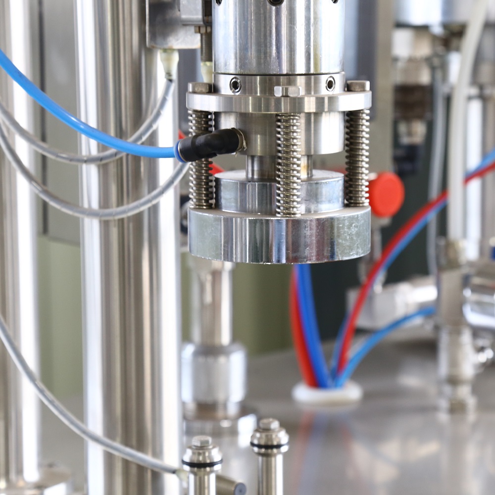 Máquina de llenado de aerosol de gel de afeitar semiautomática